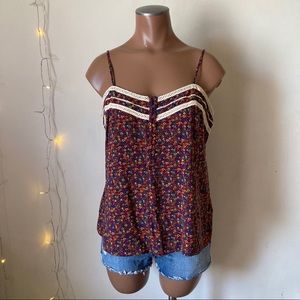 {Fossil} Floral Print Tank Top